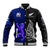 New Zealand and Scotland Rugby Baseball Jacket All Black Maori With Thistle Together LT14 Unisex Black - Polynesian Pride