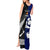 New Zealand and Scotland Rugby Tank Maxi Dress All Black Maori With Thistle Together LT14 - Polynesian Pride