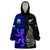 Personalised New Zealand and Scotland Rugby Wearable Blanket Hoodie All Black Maori With Thistle Together LT14 One Size Black - Polynesian Pride