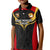 Custom Papua New Guinea Rugby Kid Polo Shirt Port Moresby Vipers PNG Polynesian Pattern LT14 Kid Black - Polynesian Pride