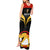 Custom Papua New Guinea Rugby Tank Maxi Dress Port Moresby Vipers PNG Polynesian Pattern LT14 - Polynesian Pride