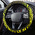 Hawaii Steering Wheel Cover Kanaka Map With Polynesian Shark Tattoo Reggae Unique