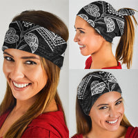 Black New Zealand Kawakawa Maori Ngaru Neck Gaiter LT14 - Polynesian Pride