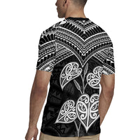 Black New Zealand Kawakawa Maori Ngaru Rugby Jersey LT14 - Polynesian Pride