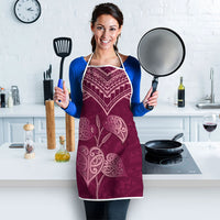 Burgundy New Zealand Kawakawa Maori Ngaru Apron LT14 - Polynesian Pride