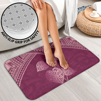 Burgundy New Zealand Kawakawa Maori Ngaru Bathroom Set LT14 - Polynesian Pride
