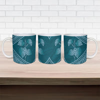 Cyan New Zealand Kawakawa Maori Ngaru Ceramic Mug LT14 - Polynesian Pride
