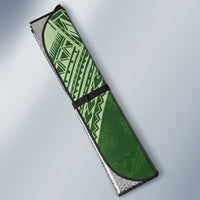 Green New Zealand Kawakawa Maori Ngaru Auto Sun Shade LT14 - Polynesian Pride