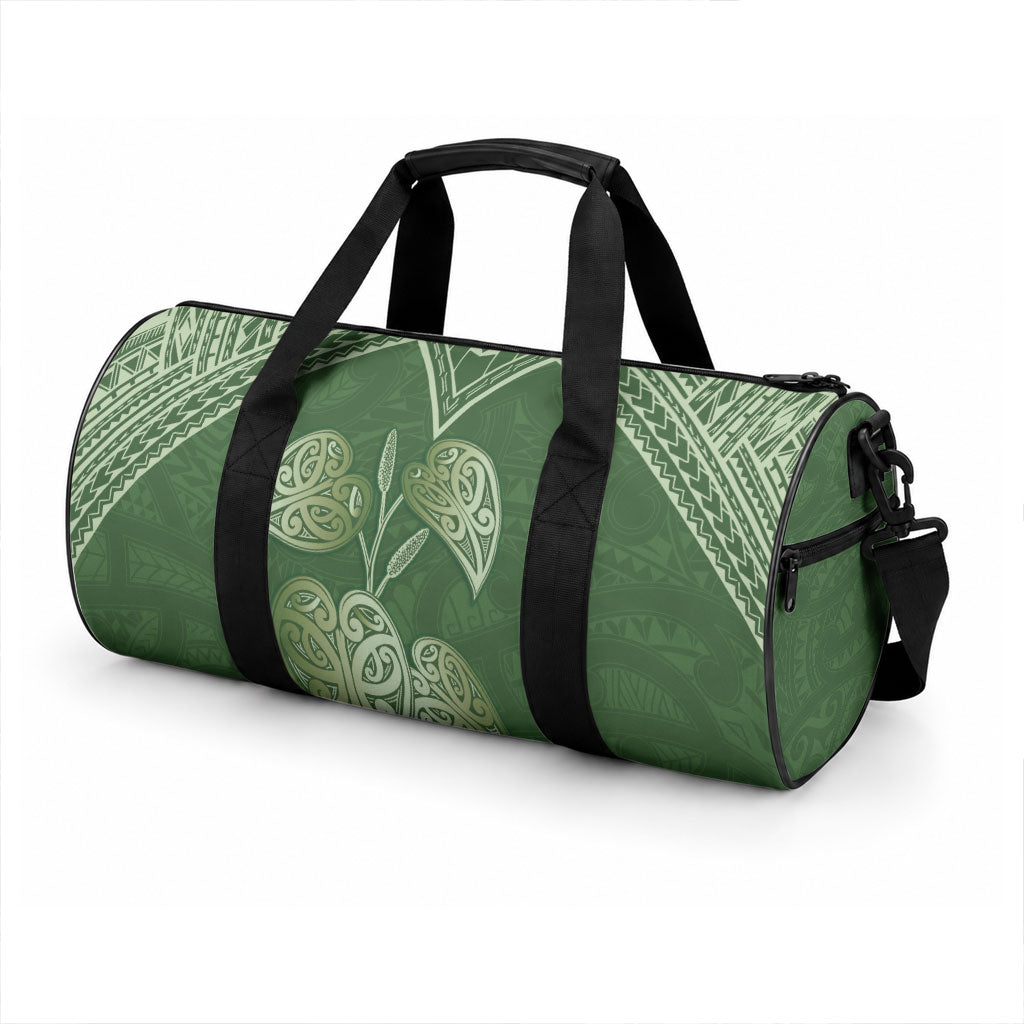 Green New Zealand Kawakawa Maori Ngaru Duffle Bag LT14 - Polynesian Pride