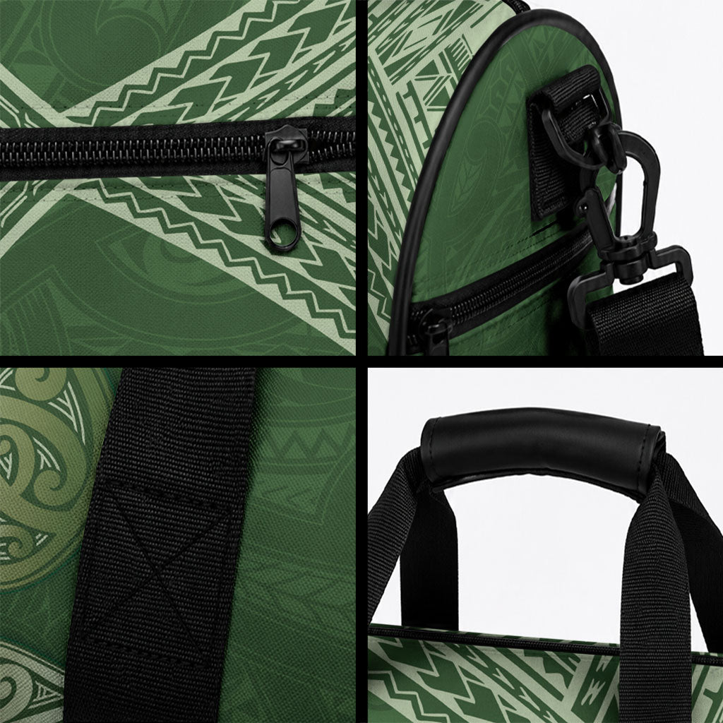 Green New Zealand Kawakawa Maori Ngaru Duffle Bag LT14 - Polynesian Pride
