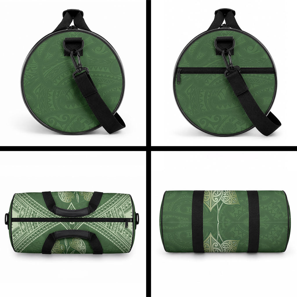 Green New Zealand Kawakawa Maori Ngaru Duffle Bag LT14 - Polynesian Pride