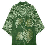 Green New Zealand Kawakawa Maori Ngaru Kimono LT14 - Polynesian Pride