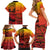 Personalised Ia Ora Na Marquesas Islands Family Matching Short Sleeve Bodycon Dress and Hawaiian Shirt Mata Tiki Marquesan Tattoo LT14 - Polynesian Pride