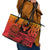 Ia Ora Na Marquesas Islands Leather Tote Bag Mata Tiki Marquesan Tattoo LT14 - Polynesian Pride