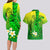 Kia Orana Cook Islands Couples Matching Long Sleeve Bodycon Dress and Hawaiian Shirt Kuki Airani Tattoo Pattern With Sea Turtle LT14 - Polynesian Pride