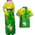 Kia Orana Cook Islands Couples Matching Off Shoulder Maxi Dress and Hawaiian Shirt Kuki Airani Tattoo Pattern With Sea Turtle LT14 - Polynesian Pride