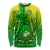 Kia Orana Cook Islands Long Sleeve Shirt Kuki Airani Tattoo Pattern With Sea Turtle LT14 Unisex Green - Polynesian Pride