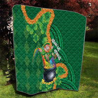 St Patrick's Day Hawaii Quilt Hauoli Maoli Funny Shaka Leprechaun LT14 - Polynesian Pride