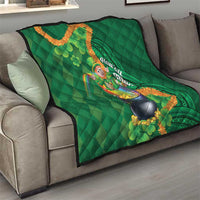 St Patrick's Day Hawaii Quilt Hauoli Maoli Funny Shaka Leprechaun LT14 - Polynesian Pride