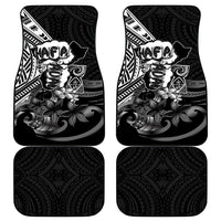 Hafa Adai Guam Discovery Day Car Mats Chamorro Latte Stone Hand Black Version LT14 - Polynesian Pride