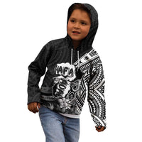 Hafa Adai Guam Discovery Day Kid Hoodie Chamorro Latte Stone Hand Black Version LT14 - Polynesian Pride