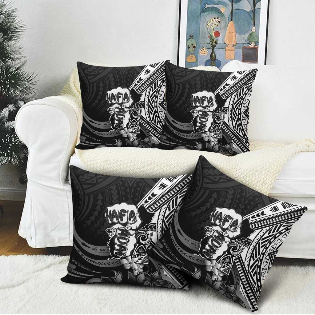 Hafa Adai Guam Discovery Day Pillow Cover Chamorro Latte Stone Hand Black Version LT14 - Polynesian Pride