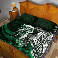 Hafa Adai Guam Discovery Day Quilt Bed Set Chamorro Latte Stone Hand Green Version LT14 - Polynesian Pride