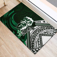 Hafa Adai Guam Discovery Day Rubber Doormat Chamorro Latte Stone Hand Green Version LT14 - Polynesian Pride