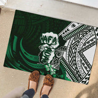Hafa Adai Guam Discovery Day Rubber Doormat Chamorro Latte Stone Hand Green Version LT14 - Polynesian Pride