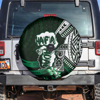 Hafa Adai Guam Discovery Day Spare Tire Cover Chamorro Latte Stone Hand Green Version LT14 Green - Polynesian Pride