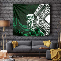 Hafa Adai Guam Discovery Day Tapestry Chamorro Latte Stone Hand Green Version LT14 Green - Polynesian Pride