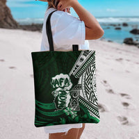 Hafa Adai Guam Discovery Day Tote Bag Chamorro Latte Stone Hand Green Version LT14 - Polynesian Pride