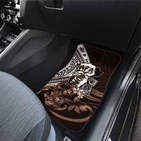 Hafa Adai Guam Discovery Day Car Mats Chamorro Latte Stone Hand Brown Version LT14 - Polynesian Pride