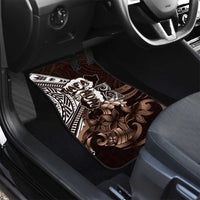 Hafa Adai Guam Discovery Day Car Mats Chamorro Latte Stone Hand Brown Version LT14 - Polynesian Pride