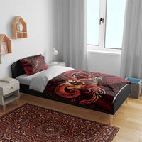 Personalised Polynesia Zodiac Aries Bedding Set Galaxy Polynesian Pattern Chest Tattoo Style LT14 - Polynesian Pride