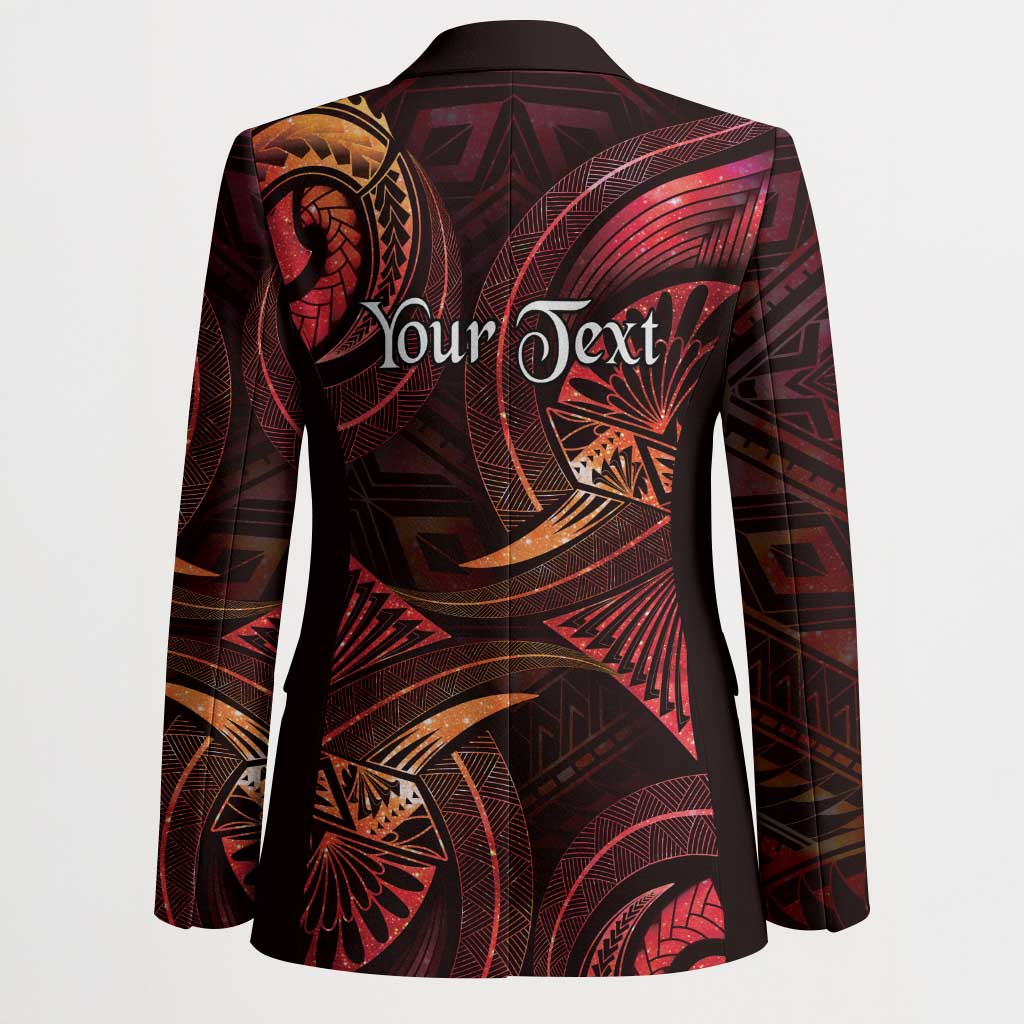 Personalised Polynesia Zodiac Aries Blazer Galaxy Polynesian Pattern Chest Tattoo Style LT14 - Polynesian Pride