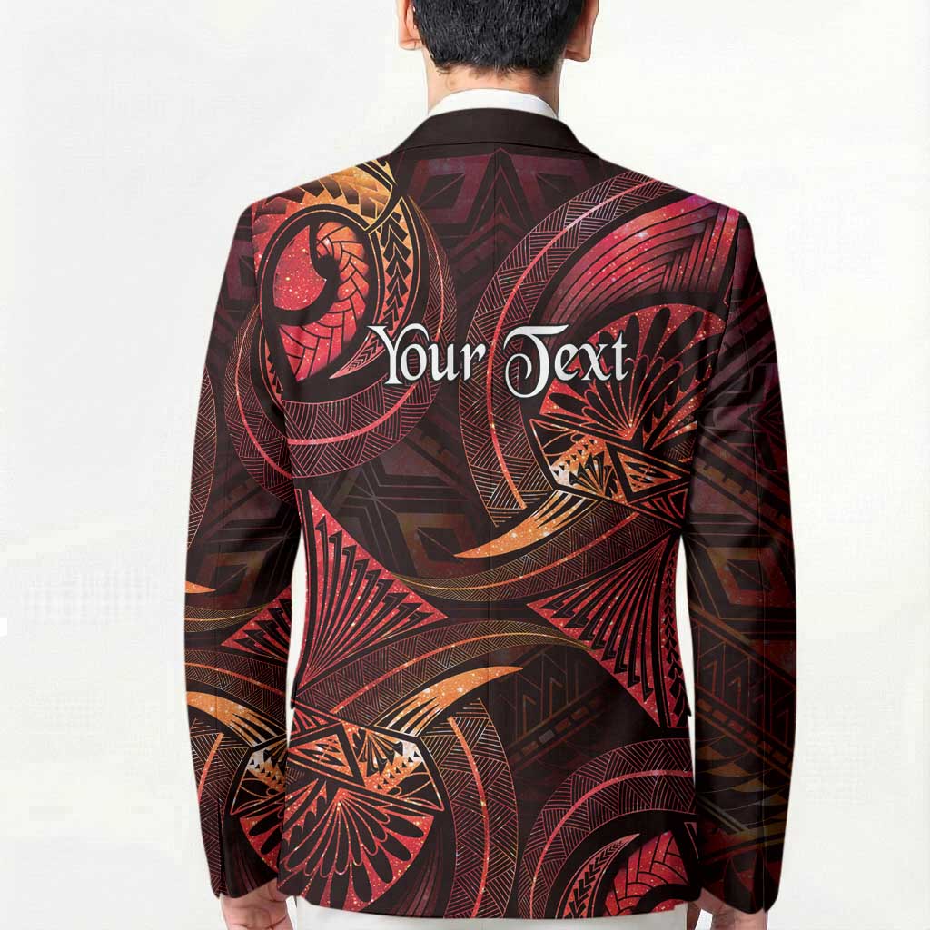 Personalised Polynesia Zodiac Aries Blazer Galaxy Polynesian Pattern Chest Tattoo Style LT14 - Polynesian Pride