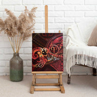 Personalised Polynesia Zodiac Aries Canvas Wall Art Galaxy Polynesian Pattern Chest Tattoo Style LT14 - Polynesian Pride