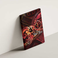 Personalised Polynesia Zodiac Aries Canvas Wall Art Galaxy Polynesian Pattern Chest Tattoo Style LT14 - Polynesian Pride