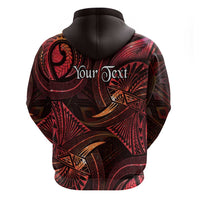 Personalised Polynesia Zodiac Aries Hoodie Galaxy Polynesian Pattern Chest Tattoo Style LT14 - Polynesian Pride