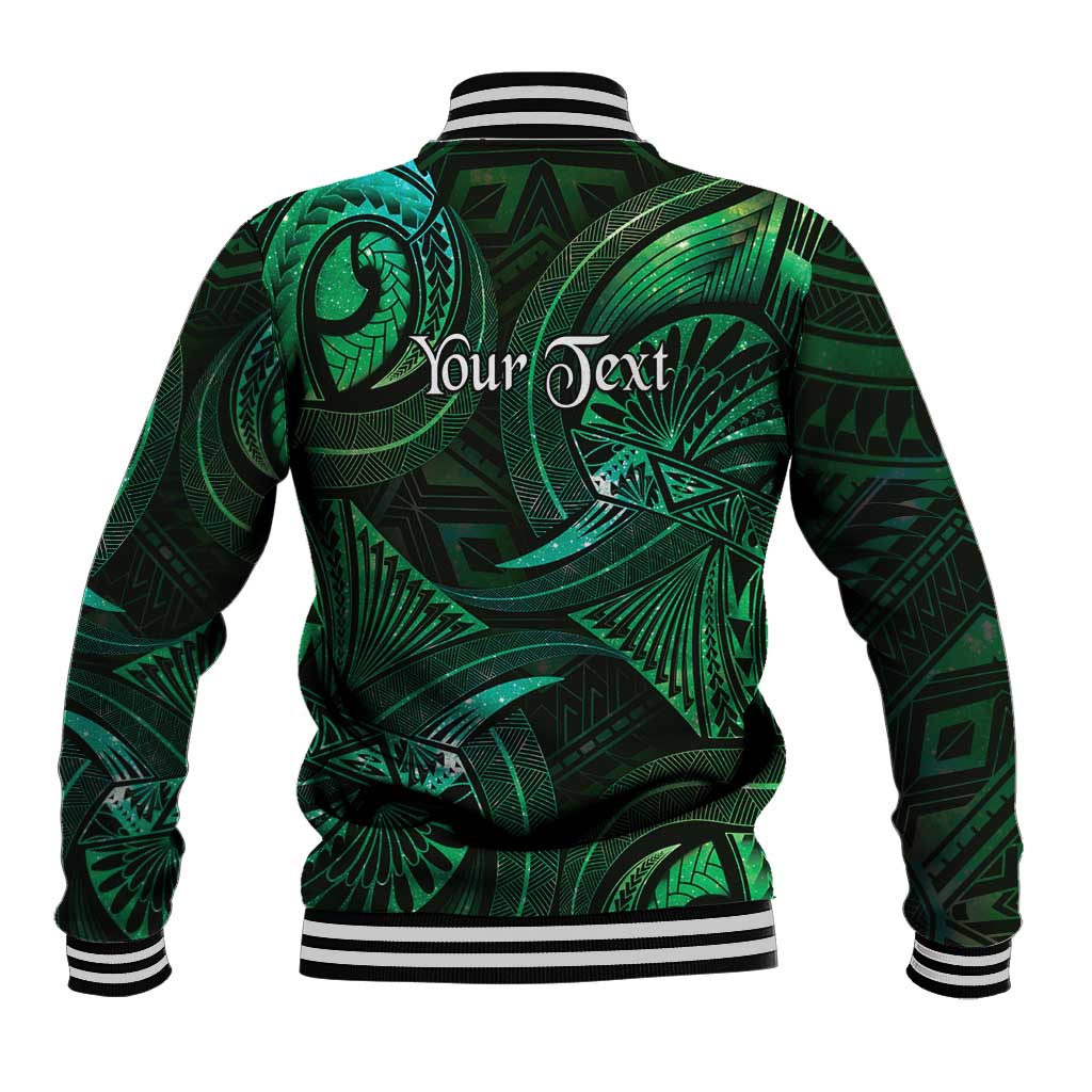 Personalised Polynesia Zodiac Taurus Baseball Jacket Galaxy Polynesian Pattern Chest Tattoo Style LT14 - Polynesian Pride