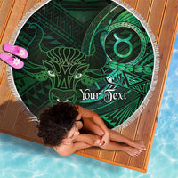 Personalised Polynesia Zodiac Taurus Beach Blanket Galaxy Polynesian Pattern Chest Tattoo Style LT14 - Polynesian Pride