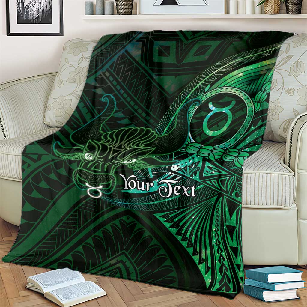 Personalised Polynesia Zodiac Taurus Blanket Galaxy Polynesian Pattern Chest Tattoo Style LT14 - Polynesian Pride