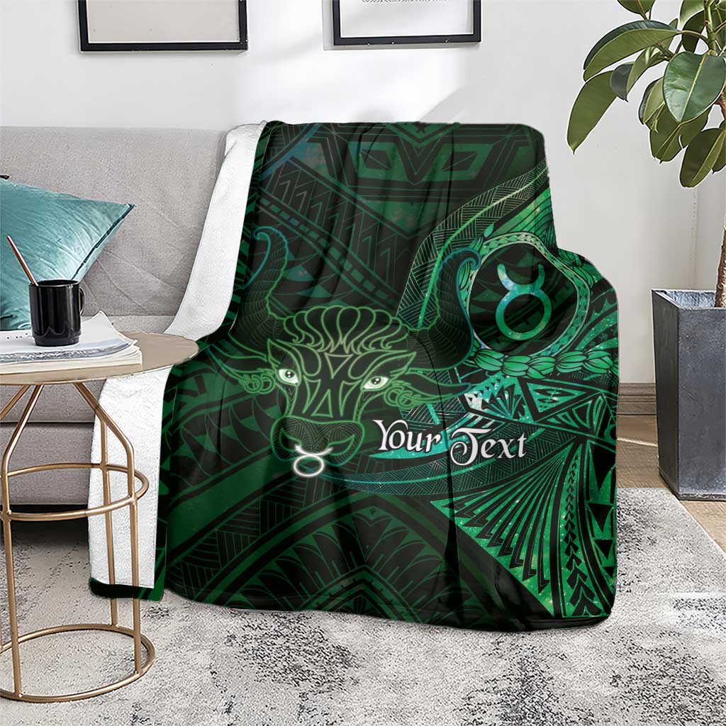 Personalised Polynesia Zodiac Taurus Blanket Galaxy Polynesian Pattern Chest Tattoo Style LT14 - Polynesian Pride