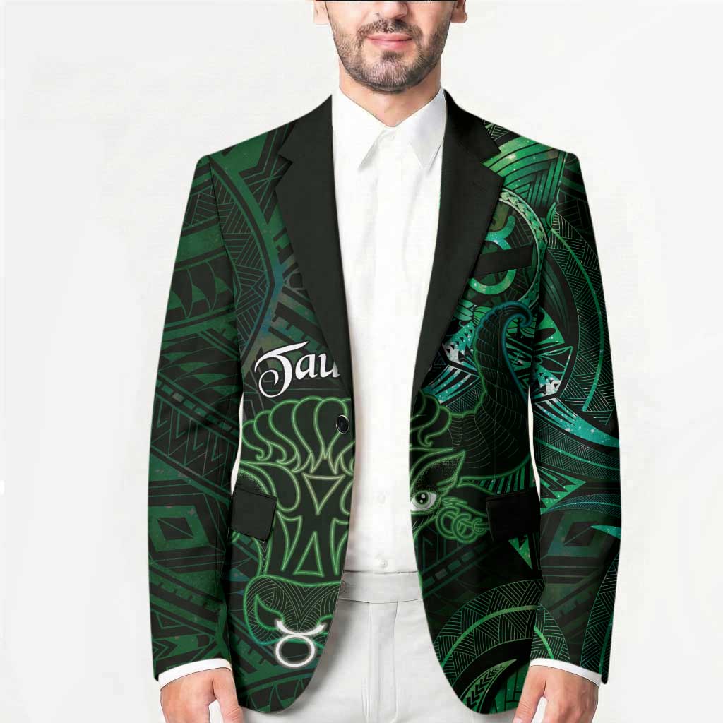 Personalised Polynesia Zodiac Taurus Blazer Galaxy Polynesian Pattern Chest Tattoo Style LT14 - Polynesian Pride