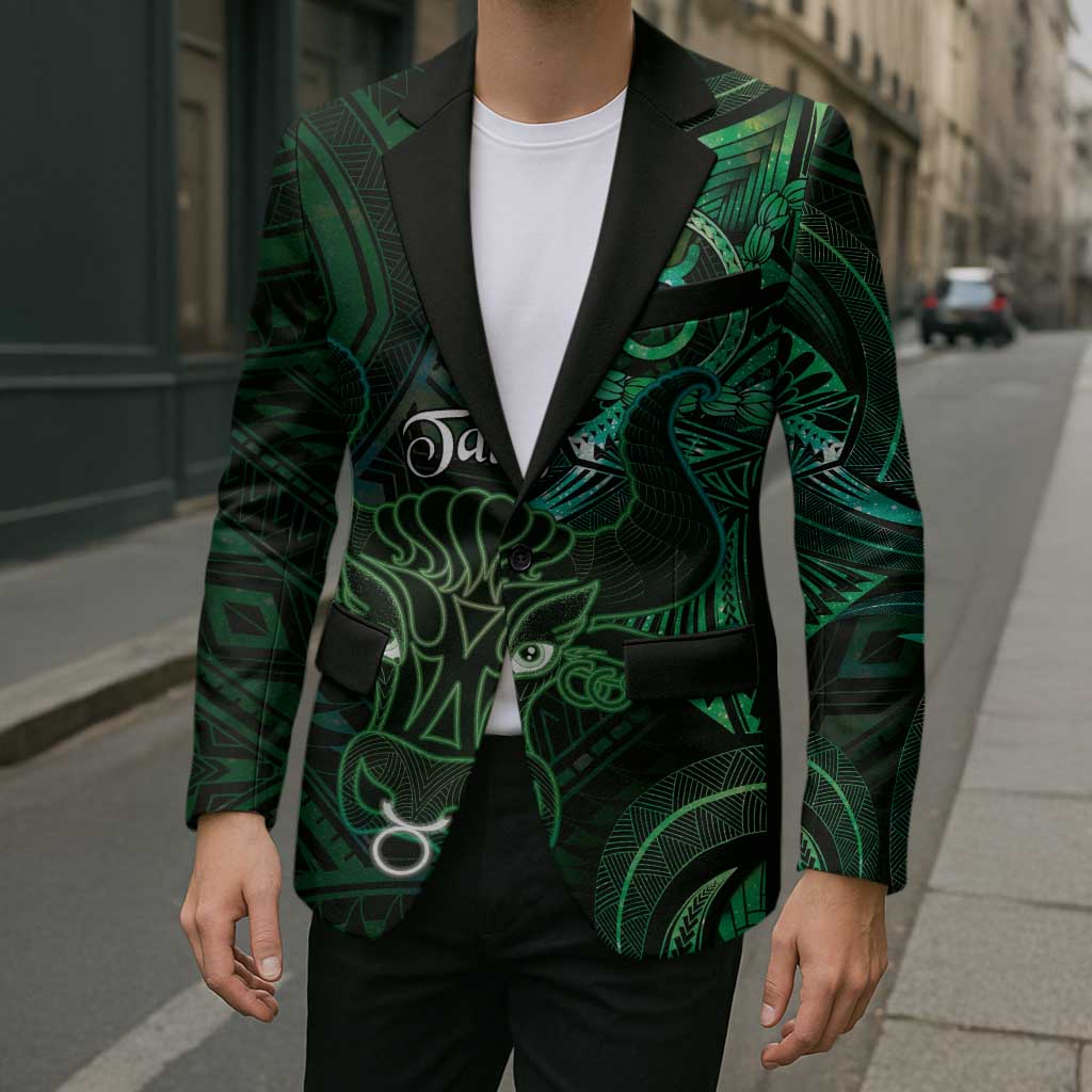 Personalised Polynesia Zodiac Taurus Blazer Galaxy Polynesian Pattern Chest Tattoo Style LT14 - Polynesian Pride