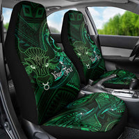 Personalised Polynesia Zodiac Taurus Car Seat Cover Galaxy Polynesian Pattern Chest Tattoo Style LT14 - Polynesian Pride