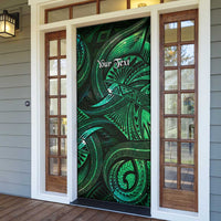 Personalised Polynesia Zodiac Taurus Door Cover Galaxy Polynesian Pattern Chest Tattoo Style LT14 - Polynesian Pride
