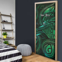 Personalised Polynesia Zodiac Taurus Door Cover Galaxy Polynesian Pattern Chest Tattoo Style LT14 - Polynesian Pride