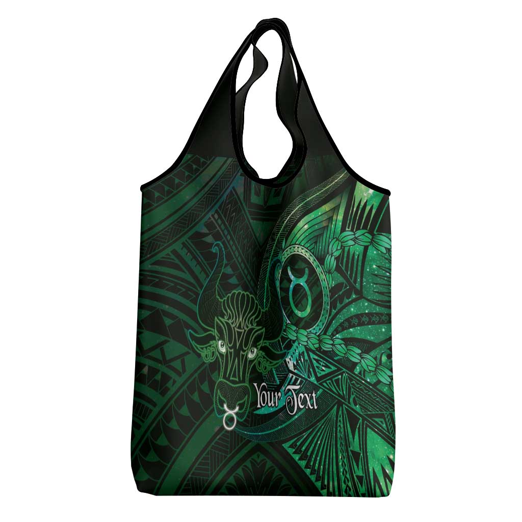 Personalised Polynesia Zodiac Taurus Grocery Bag Galaxy Polynesian Pattern Chest Tattoo Style LT14 - Polynesian Pride